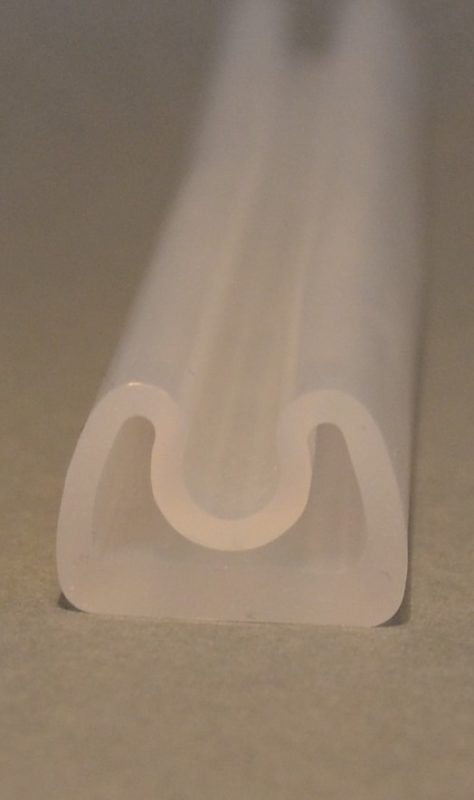 transparente Silikonhohldichtung mit Luft aufblasbar
