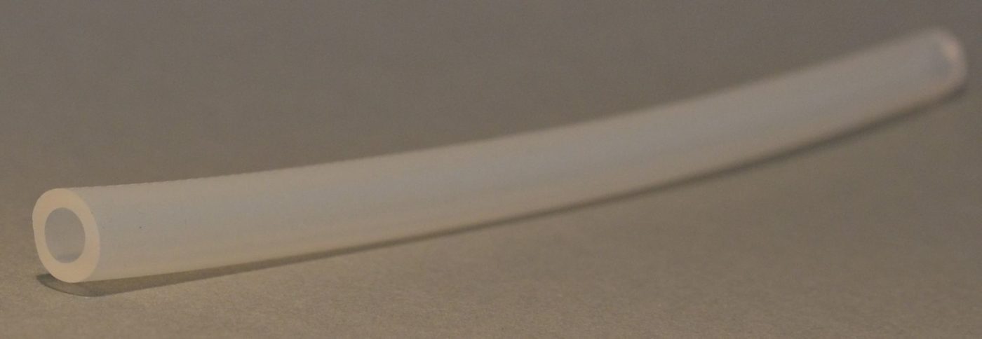 transparentes Silikonprofil in Schlauchform