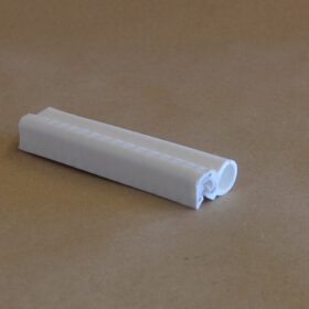 U-Dichtung U-Kanal Kantenschutzfolie Silikon Weiß für 0.1-1.5mm1m 