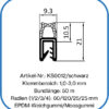 Kantenschutzdichtungsprofil mit Dichtung