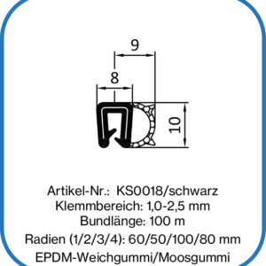 Kantenschutzdichtung aus EPDM