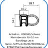Coextrudiertes Dichtungsprofil aus EPDM