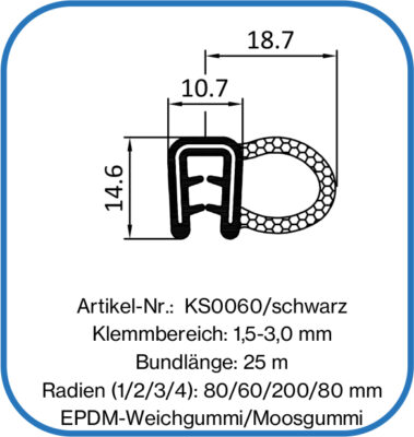 Coextrudiertes Dichtungsprofil aus EPDM