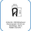 Flexibles Kantenschutzprofil mit Metalleinlage