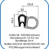 Flexibles Kantenschutzprofil mit seitlicher Dichtung