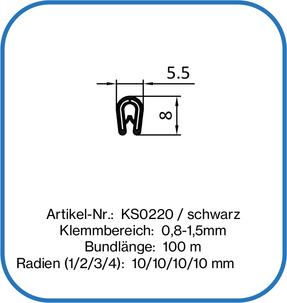 Kantenschutzprofil aus PVC – Aufblasbare Dichtungen