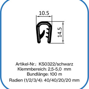 Kantenschutzprofil für 5 mm Bleche