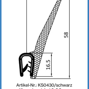 Kantenschutzprofil mit seitlicher Dichtung