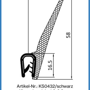 Kantenschutzprofil mit seitlicher Dichtung
