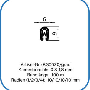 Kantenschutz für 1 mm Blech