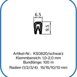 Kantenschutzprofil mit Metalleinlage, klein