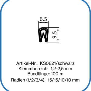 Kantenschutzprofil mit Metalleinlage, klein
