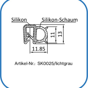 Kantenschutzprofil aus Silikon und Silikonschaum