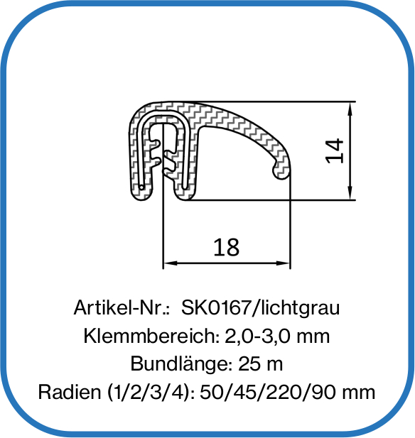 Silikonkantenschutzprofil – Aufblasbare Dichtungen