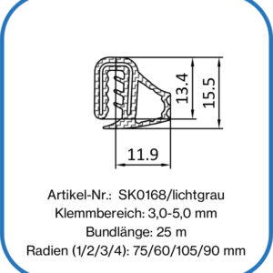 Kantenschutz aus Silikon mit Dichtung
