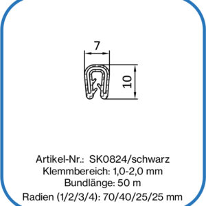 Kantenschutzprofil aus Silikon kleine Ausführung