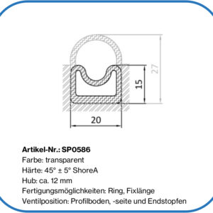 aufblasbare Silikondichtung, AL Gummi, Floreus, Bohle BFC400, Deckeldichtung BFC200, BFS120, BFS240