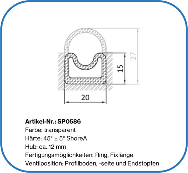 aufblasbare Silikondichtung, AL Gummi, Floreus, Bohle BFC400, Deckeldichtung BFC200, BFS120, BFS240