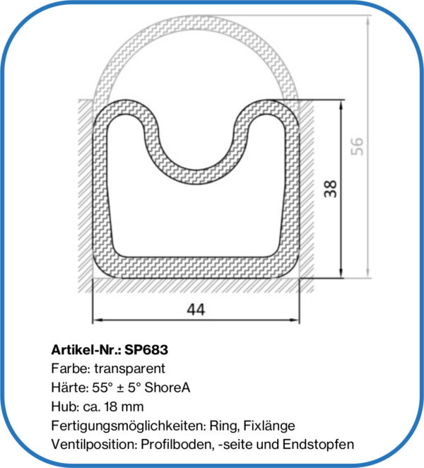 AIR Dichtung, aufblasbarer Schlauch, ITA Profile