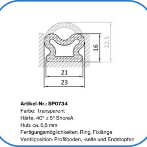 Dichtung aufblasbar für Räucherkammern, Flohreus, Bohle Dichtung BTC400, GMA600, BFS120, BFS240