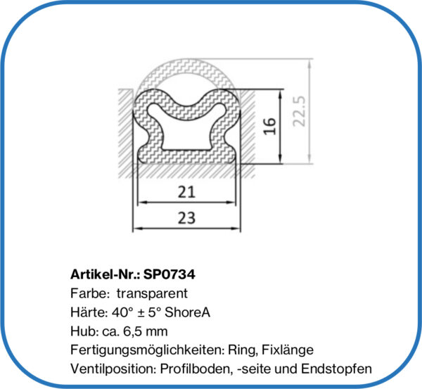 Dichtung aufblasbar für Räucherkammern, Flohreus, Bohle Dichtung BTC400, GMA600, BFS120, BFS240