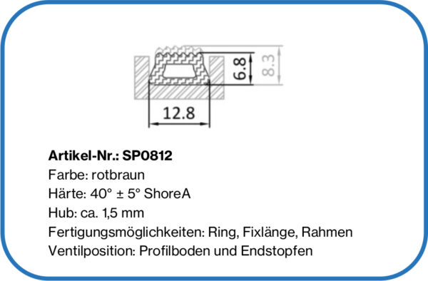 Silikondichtung pneumatisch