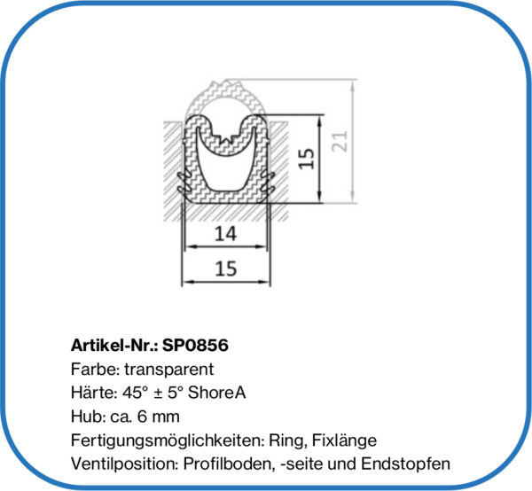 aufblasbare Klappendichtung, Bohle Dichtung MCL500, MCL600, MCL900