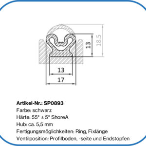 Türdichtung aus Silikon aufblasbar