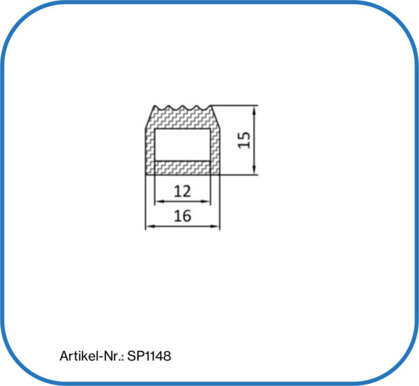 Aufblasbares Silikonprofil