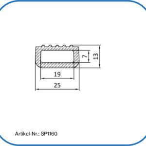 Aufblasbare Silikondichtung als Ausrolldichtung, gefertigt als Ring oder Fixlänge.