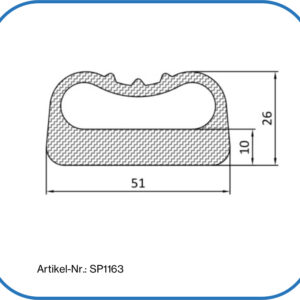 Aufblasbare Silikondichtung als Ausrolldichtung, gefertigt als Ring oder Fixlänge.