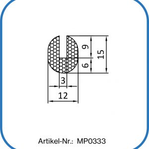 Moosgummi-Sonderprofile