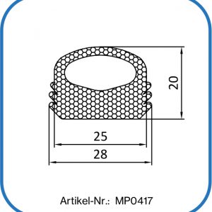 Moosgummi-Sonderprofile