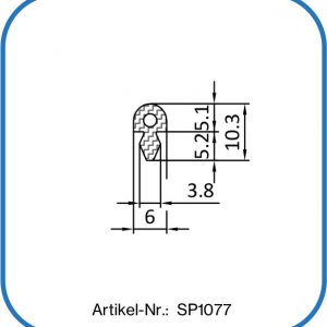 Nutdichtung mit rundem Kopf aus Silikon. FDA-konform