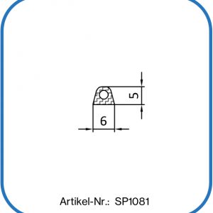 Hütchendichtung mit Hohlkammer aus Silikon, temperaturbeständig