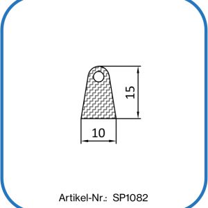 Hütchendichtung aus Silikon 15x10mm.