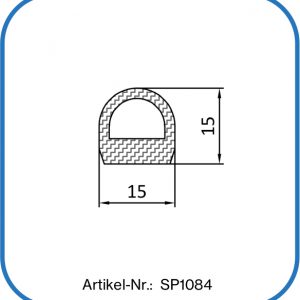 D-Dichtung aus Silikon, temperaturbestänidig und für den Lebensmittelbereich einsetzbar.