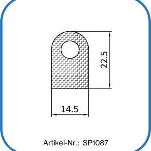 kompakte Silikondichtung mit Bohrung