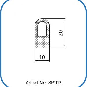 Dichtschnur, Gummischnur, Dichtung Textilmaschine, Dichtung für Wäscheabwurfanlage