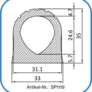 Lukendichtung. Dichtung für Flüssigfütterung. Dichtung für Sämaschinen.