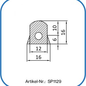 Dichtungsprofil aus Silikon für Schwalbenschwanznut