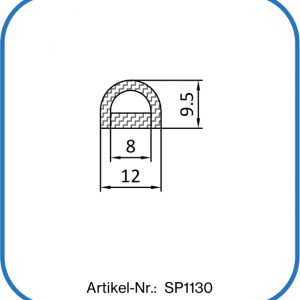 Silikondichtung mit Hohlraum als Dichtprofil