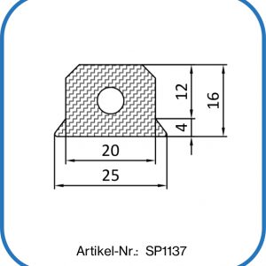 Silikondichtung mit Hohlkammer