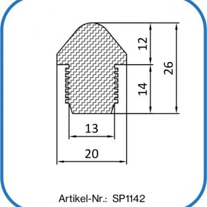 Pfeildichtung aus Silikon, flexible Abdichtung, Deckeldichtung