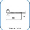 Silikon Fahnenprofil 31x5x2mm