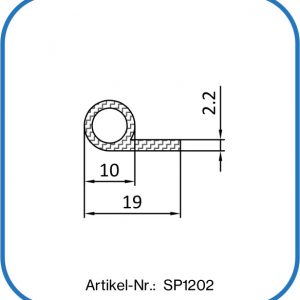 Notenprofil aus Silikon, Fahnendichtung aus Gummi