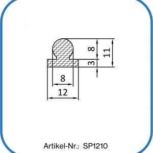 Silikon Kugelkopfdichtung 12x11mm, Gummi mit Kupfelkopf