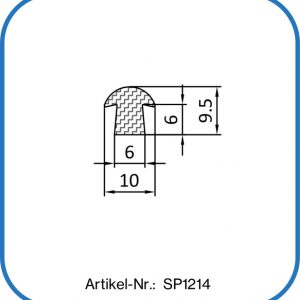 Silikon Treppenprofil 10x9,5mm, Treppengummi