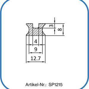 Silikon Schwingungsprofil 13x8mm