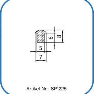Fugendichtung aus Silikon 8x7mm, Fugengummi